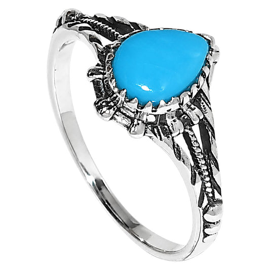 Sleeping Beauty turquoise Ring size-5 R-1345 SDR254867