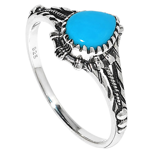 Sleeping Beauty turquoise Ring size-6 R-1345 SDR254869