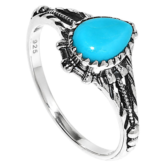 Sleeping Beauty turquoise Ring size-6 R-1345 SDR254870