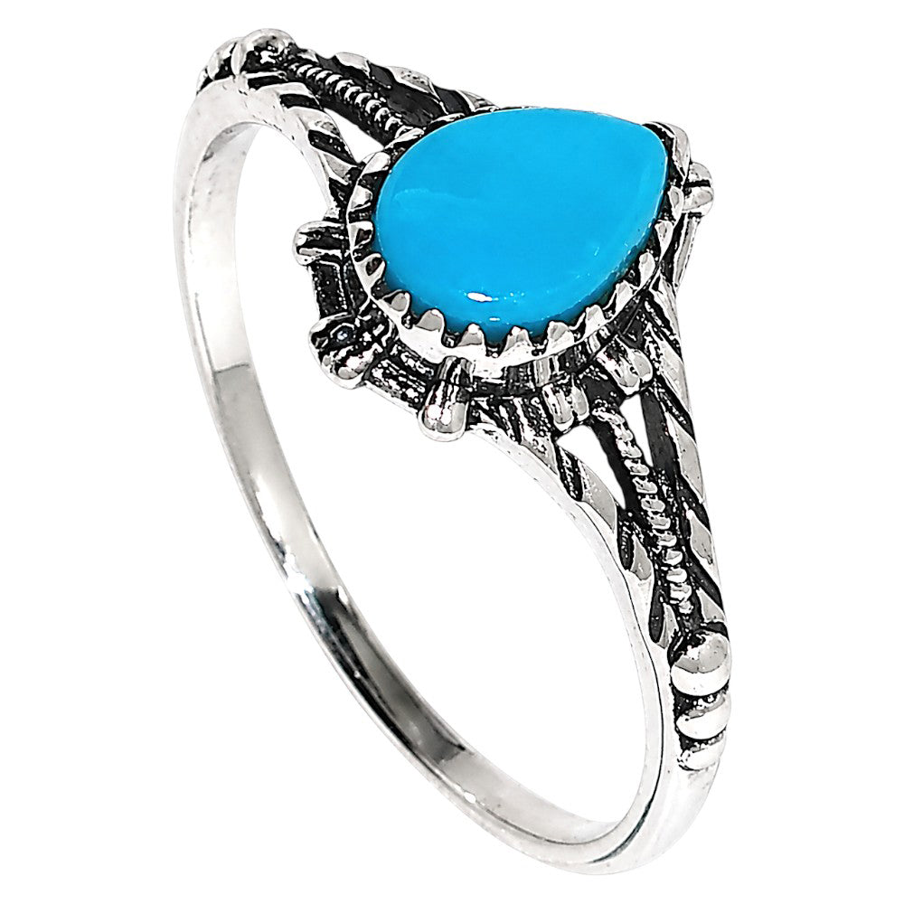 Sleeping Beauty turquoise Ring size-7 R-1345 SDR254872
