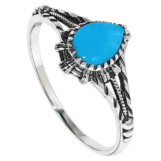 Sleeping Beauty turquoise Ring size-7 R-1345 SDR254873