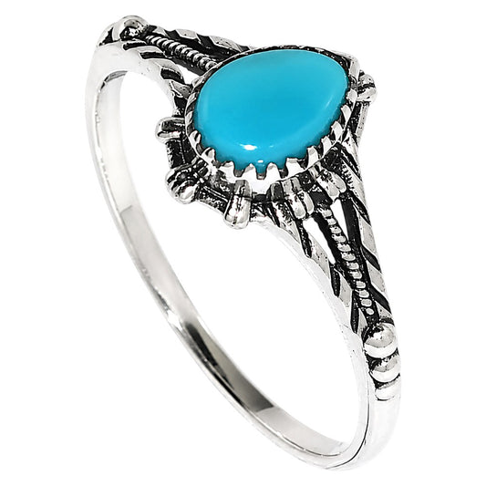 Sleeping Beauty turquoise Ring size-8 R-1345 SDR254874