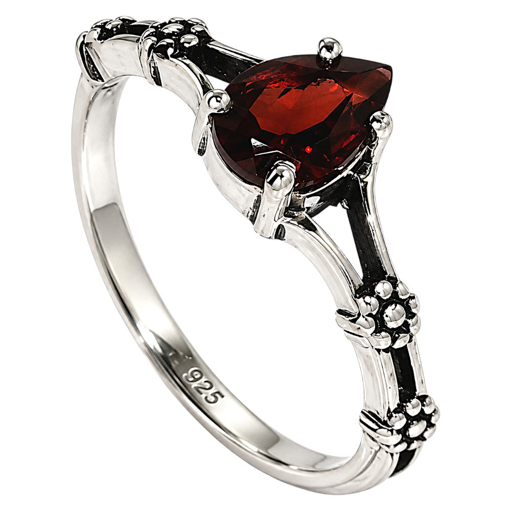 Floral - Hessonite Garnet Ring size-8 R-1720 SDR254896