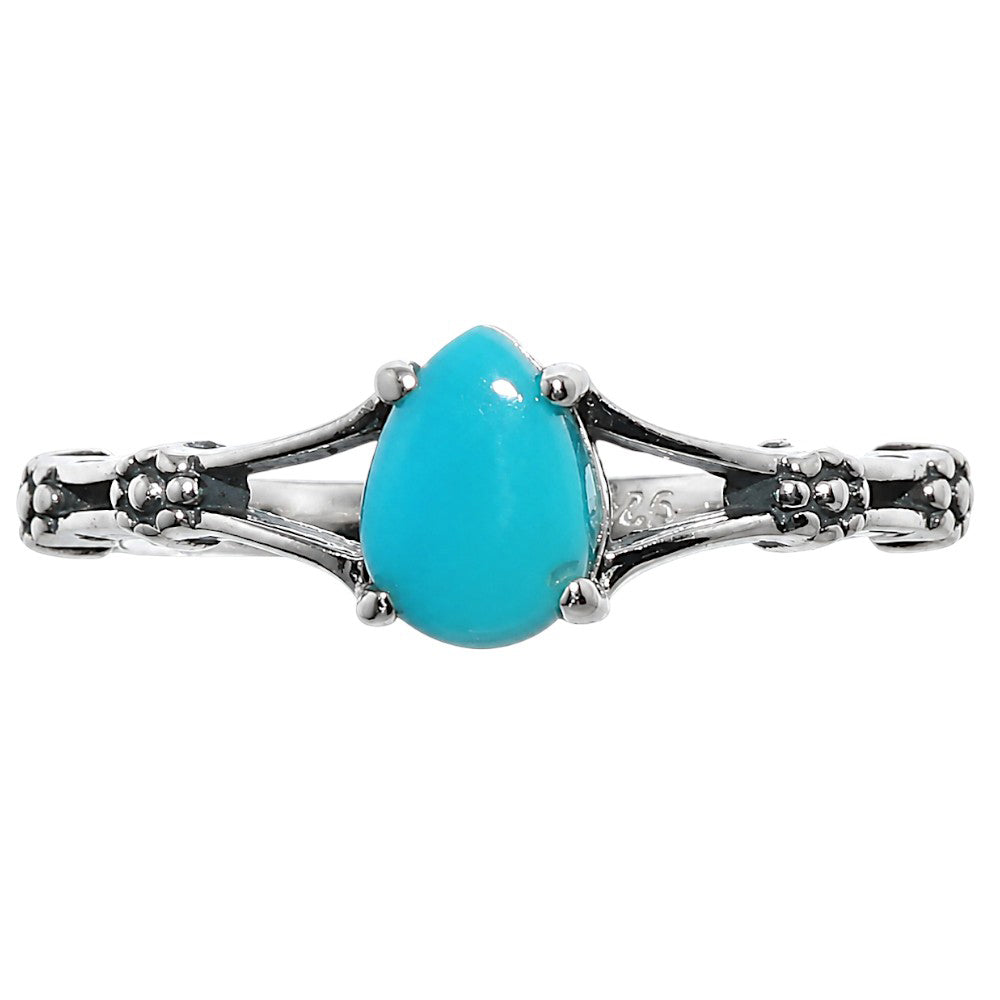 Floral - Sleeping Beauty turquoise Ring size-7 R-1720 SDR254931