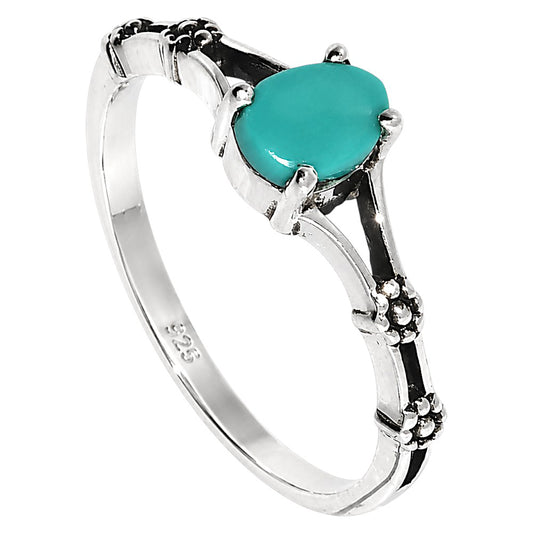 Floral - Sleeping Beauty turquoise Ring size-8 R-1720 SDR254933