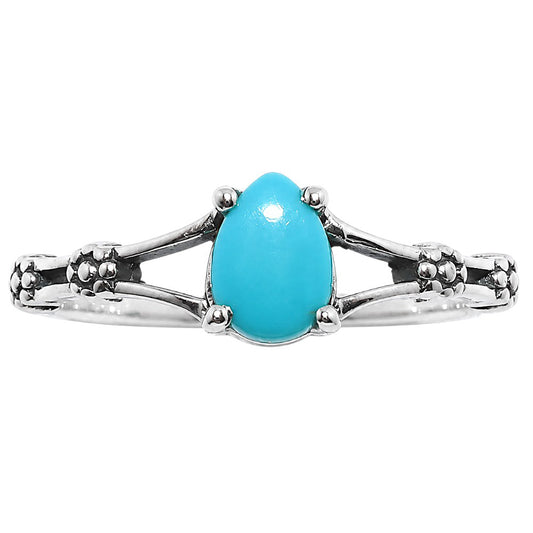 Floral - Sleeping Beauty turquoise Ring size-8 R-1720 SDR254934