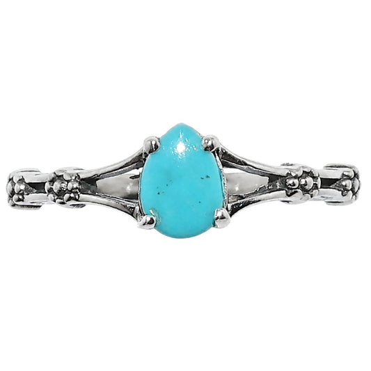 Floral - Sleeping Beauty turquoise Ring size-8 R-1720 SDR254935