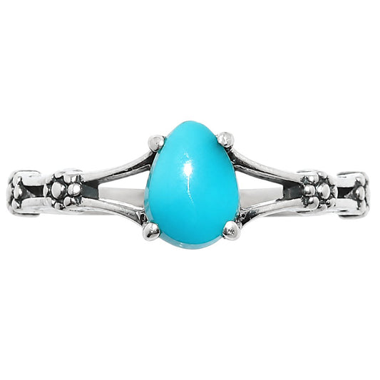 Floral - Sleeping Beauty turquoise Ring size-6 R-1720 SDR254936