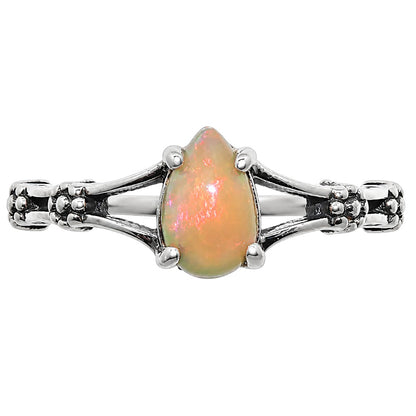 Floral - Ethiopian Opal Ring size-8 R-1720 SDR254944