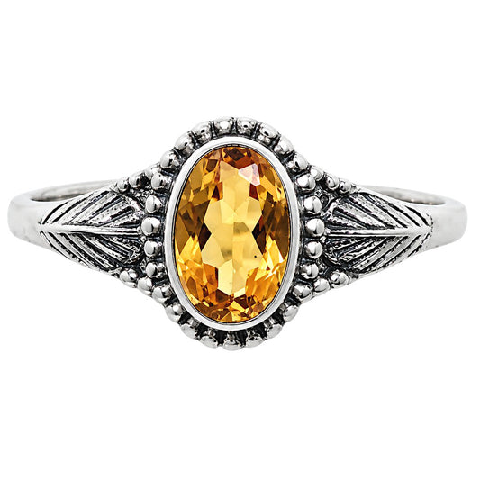 Citrine Ring size-5 R-1404 SDR254960