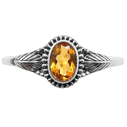Citrine Ring size-7 R-1404 SDR254968