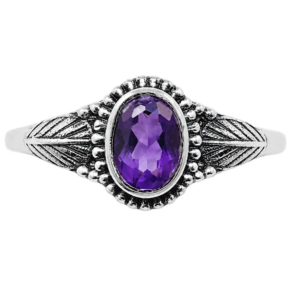 African Amethyst Ring size-6 R-1404 SDR254977
