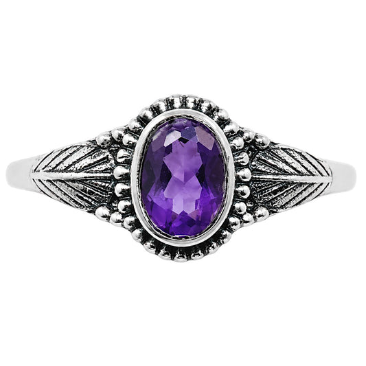 African Amethyst Ring size-7 R-1404 SDR254980