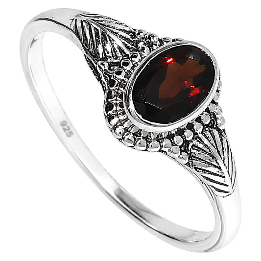Hessonite Garnet Ring size-8 R-1404 SDR254992