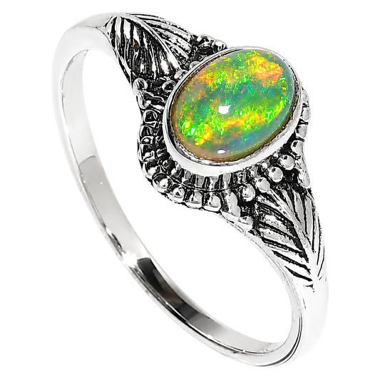 Ethiopian Opal Ring size-5 R-1404 SDR254993