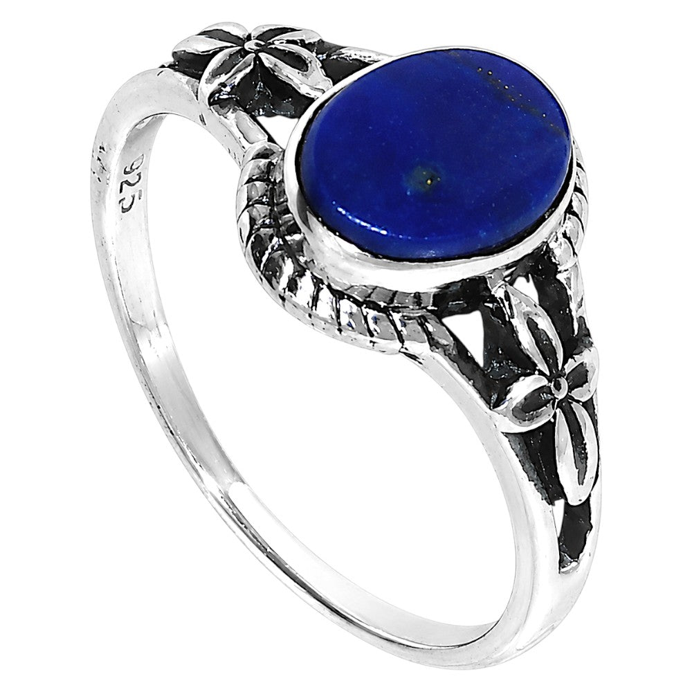 Lapis Lazuli Ring size-6 R-1300 SDR255006