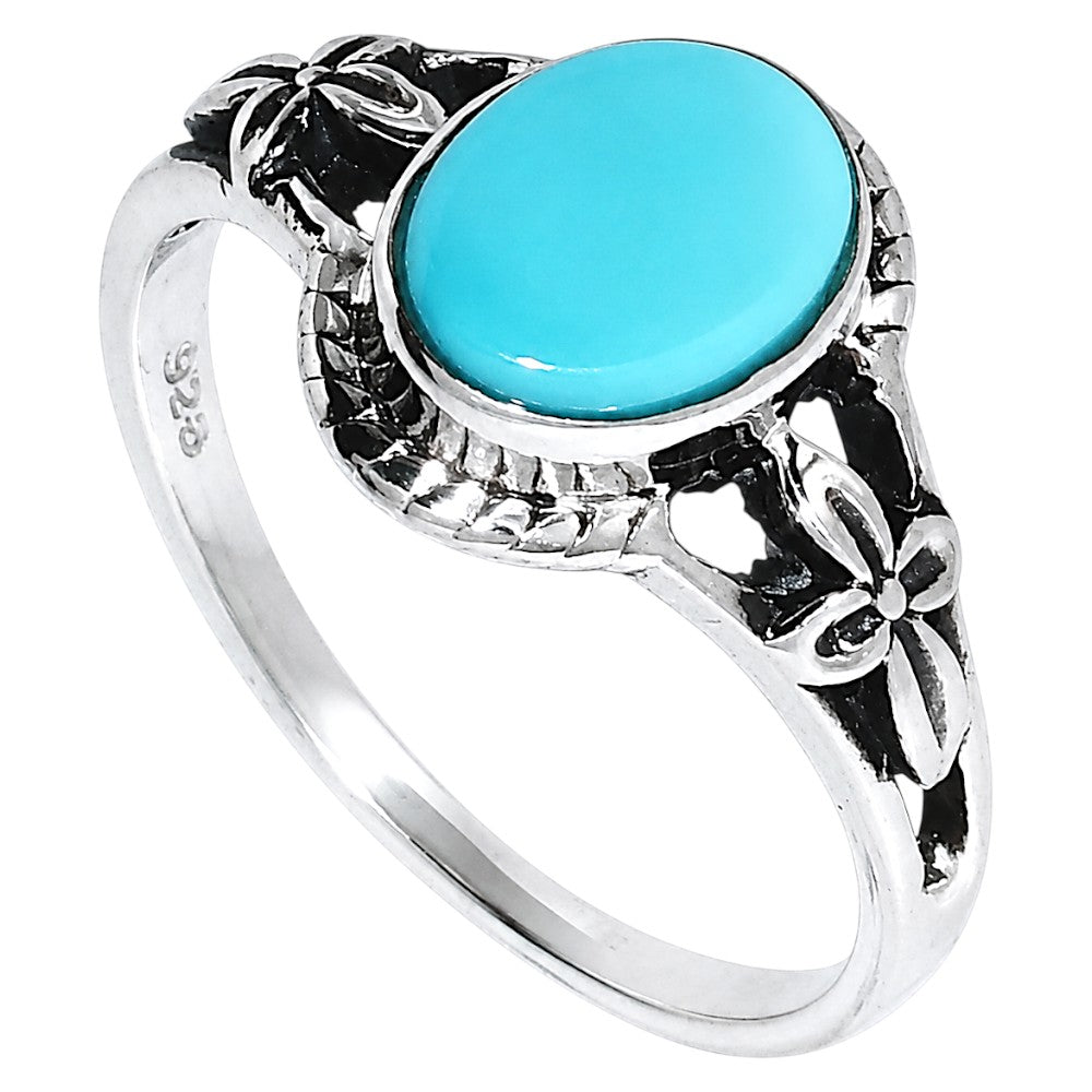 Sleeping Beauty Turquoise Ring size-5 R-1300 SDR255018
