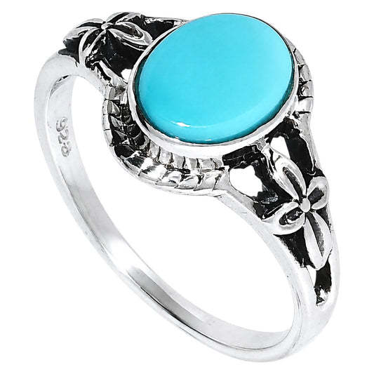 Sleeping Beauty Turquoise Ring size-5 R-1300 SDR255018