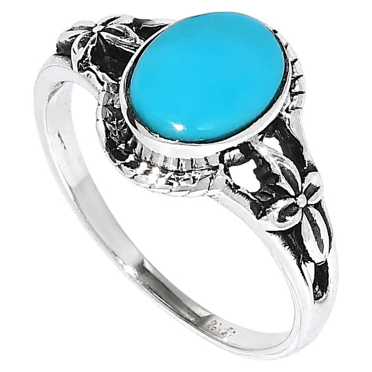 Sleeping Beauty Turquoise Ring size-5 R-1300 SDR255019