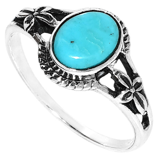 Sleeping Beauty Turquoise Ring size-6 R-1300 SDR255021