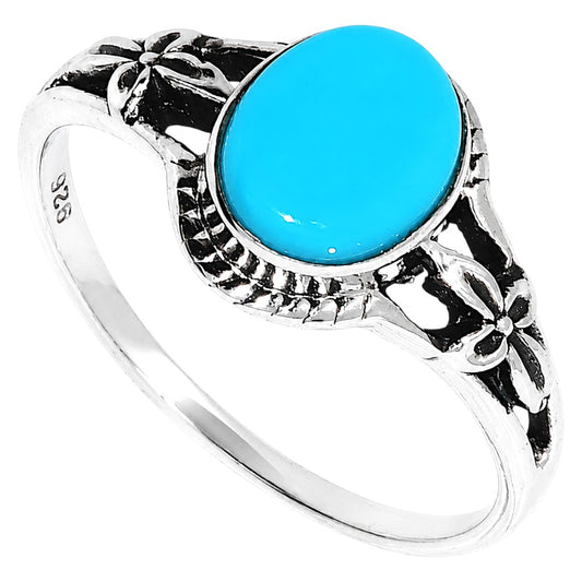 Sleeping Beauty Turquoise Ring size-6 R-1300 SDR255023