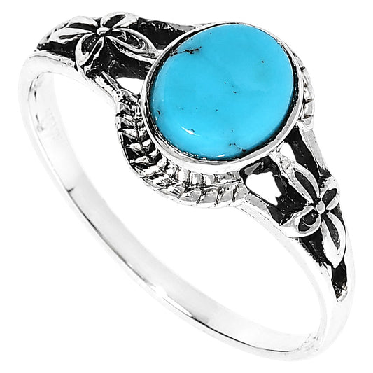 Sleeping Beauty Turquoise Ring size-7 R-1300 SDR255026