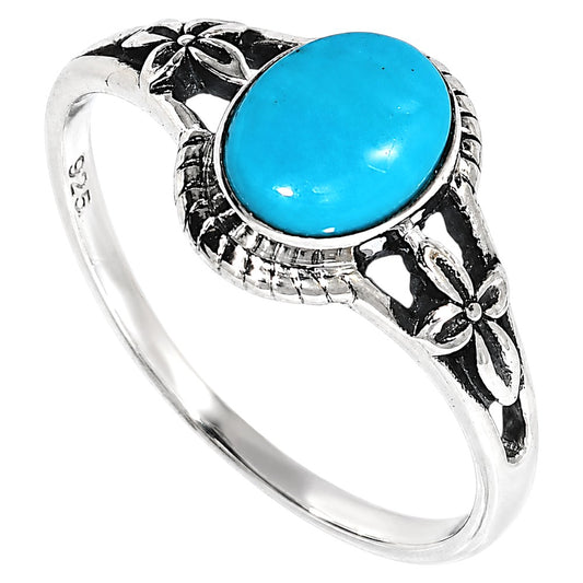 Sleeping Beauty Turquoise Ring size-8 R-1300 SDR255027