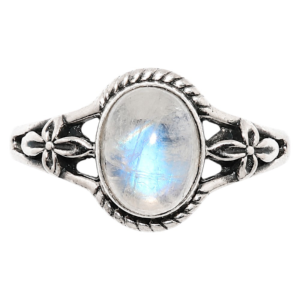 Rainbow Moonstone Ring size-6 R-1300 SDR255032