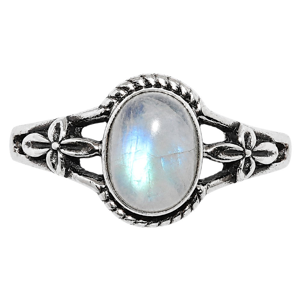 Rainbow Moonstone Ring size-7 R-1300 SDR255036