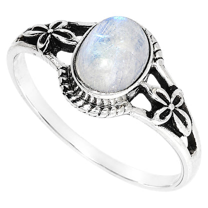 Rainbow Moonstone Ring size-7 R-1300 SDR255036