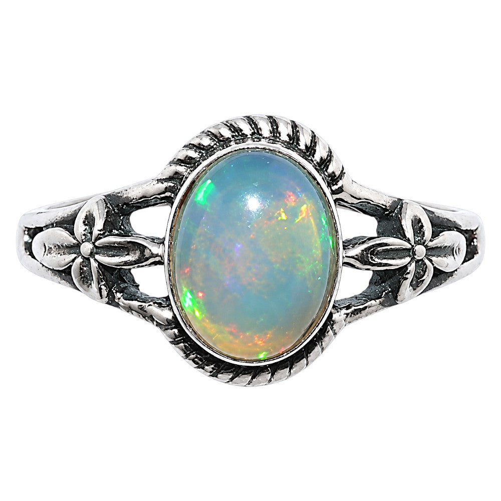 Ethiopian Opal Ring size-5 R-1300 SDR255044