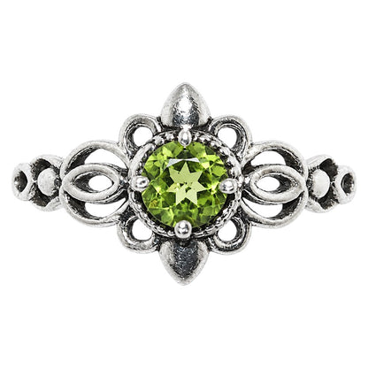 Peridot Ring size-5 R-1172 SDR255060