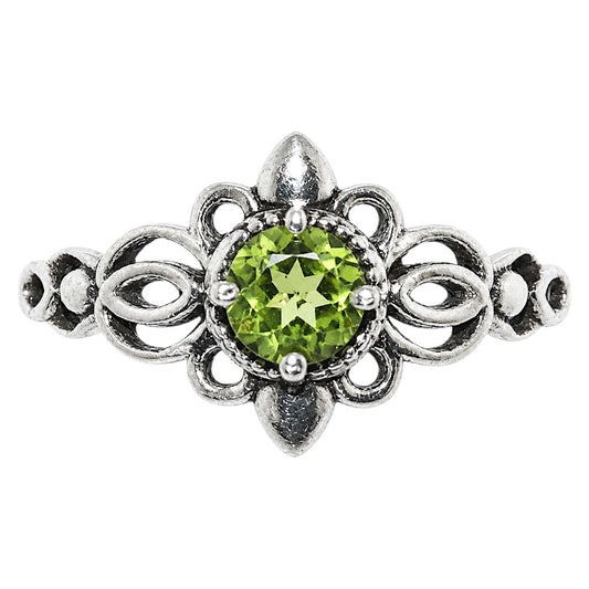 Peridot Ring size-7 R-1172 SDR255064