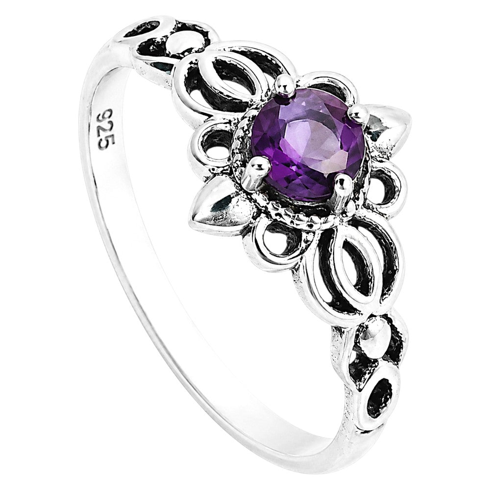 African Amethyst Ring size-6 R-1172 SDR255086