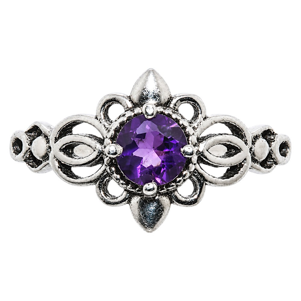African Amethyst Ring size-6 R-1172 SDR255086