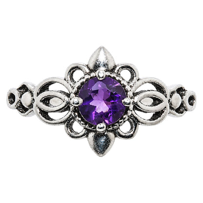 African Amethyst Ring size-6 R-1172 SDR255086