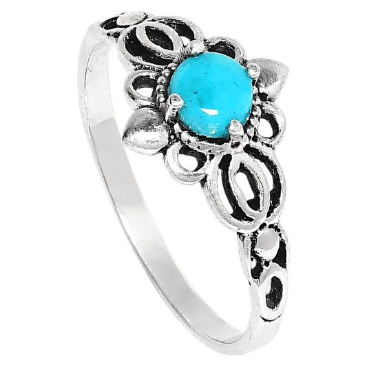 Sleeping Beauty turquoise Ring size-5 R-1172 SDR255107