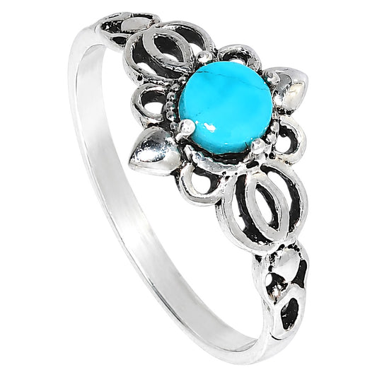Sleeping Beauty turquoise Ring size-5 R-1172 SDR255108