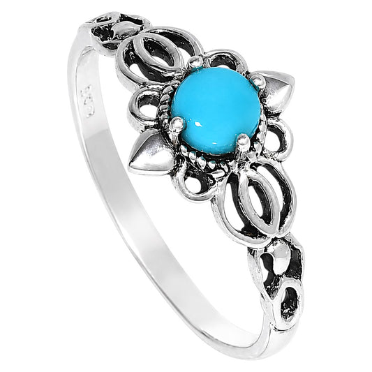 Sleeping Beauty turquoise Ring size-6 R-1172 SDR255109