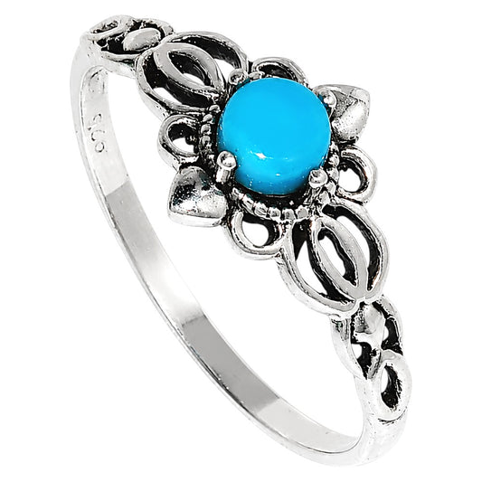 Sleeping Beauty turquoise Ring size-8 R-1172 SDR255115