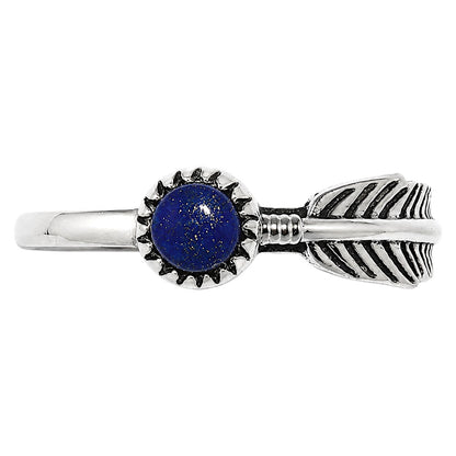 Feather - Lapis Lazuli Ring size-6 R-1042 SDR255125