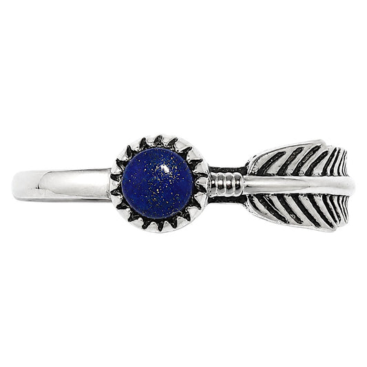 Feather - Lapis Lazuli Ring size-6 R-1042 SDR255125