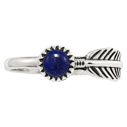 Feather - Lapis Lazuli Ring size-6 R-1042 SDR255126