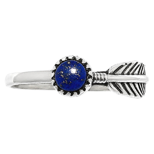 Feather - Lapis Lazuli Ring size-6 R-1042 SDR255127