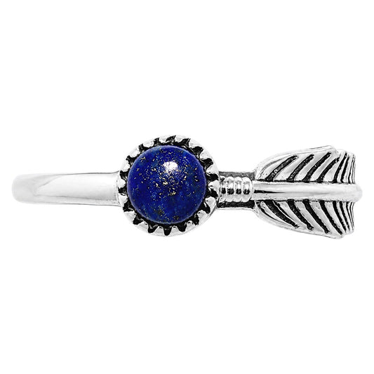Feather - Lapis Lazuli Ring size-7 R-1042 SDR255129