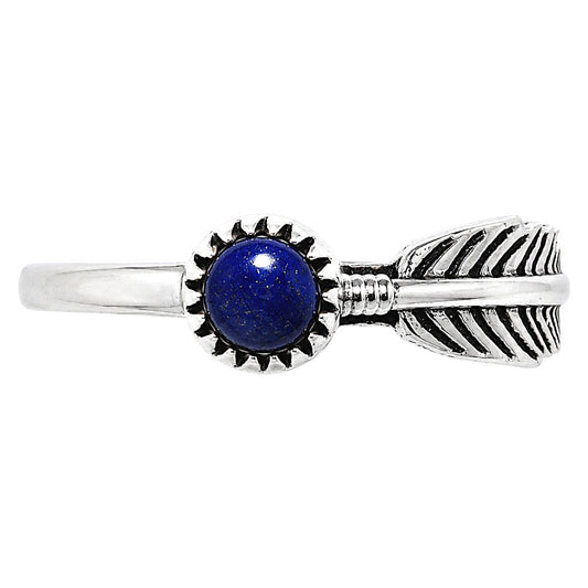 Feather - Lapis Lazuli Ring size-7 R-1042 SDR255130