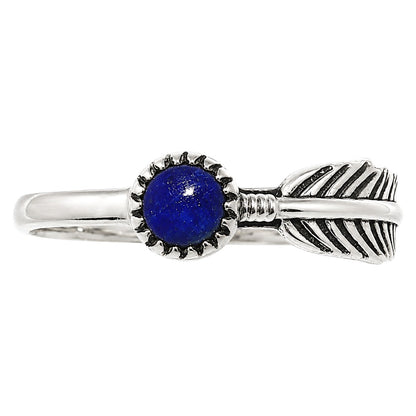 Feather - Lapis Lazuli Ring size-8 R-1042 SDR255136