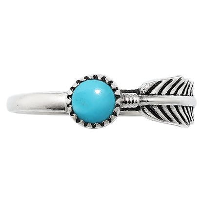 Feather - Sleeping Beauty turquoise Ring size-5 R-1042 SDR255139
