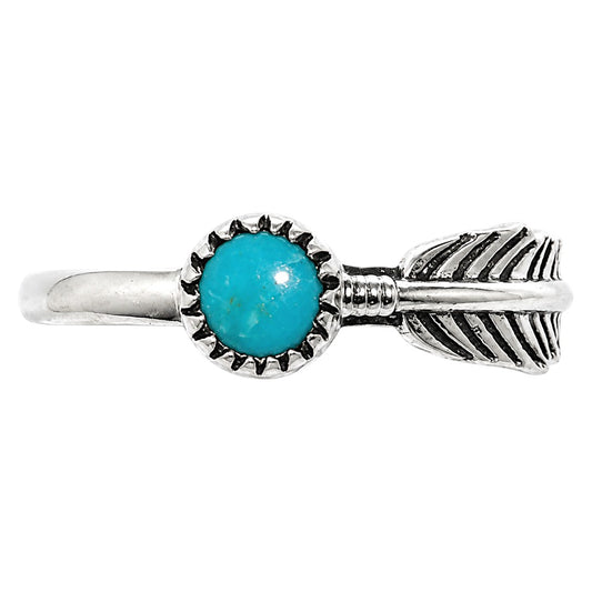 Feather - Sleeping Beauty turquoise Ring size-5 R-1042 SDR255140