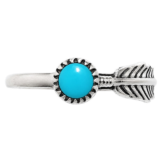Feather - Sleeping Beauty turquoise Ring size-6 R-1042 SDR255144